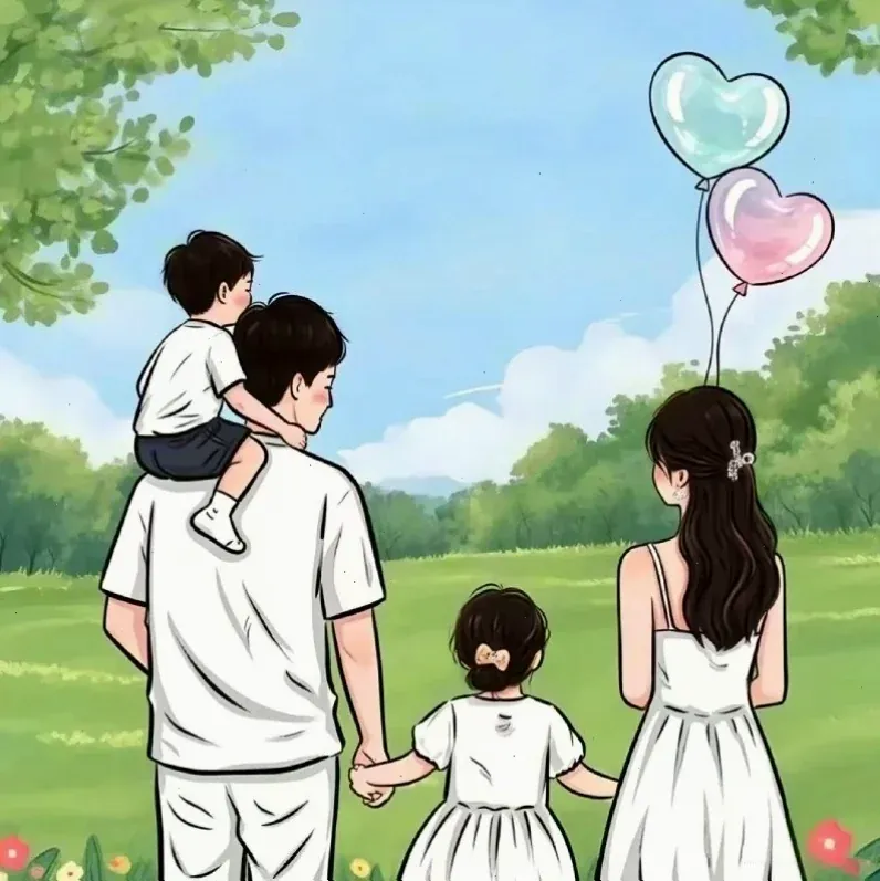 99+ tranh vẽ gia đình 4 người đẹp nhất ấn tượng