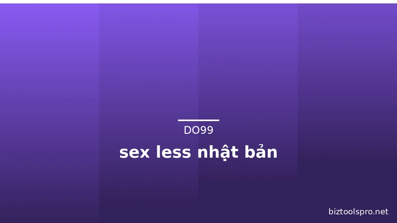 sex less nhật bản