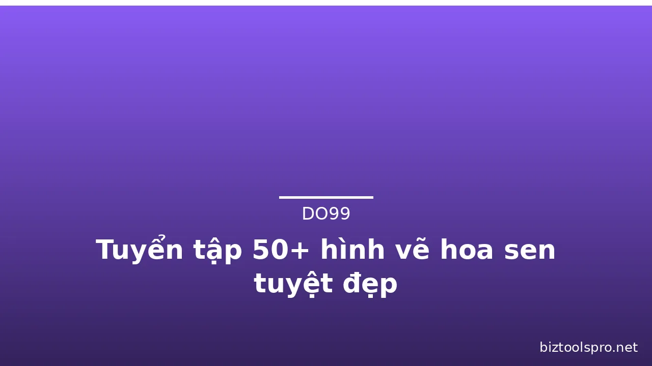 Tuyển tập 50+ hình vẽ hoa sen tuyệt đẹp · ảnh 1